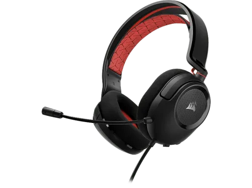 Auriculares gaming Corsair HS35 v2 Circumaurales Micrófono omnidireccional Rojo