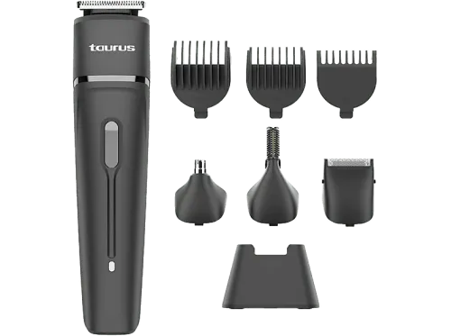 Afeitadora corporal Taurus MC1000 3 velocidades Peine para la barba aceite para las cuchillas cepillo de limpieza. 90 min Gris