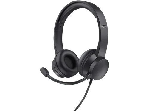 Auriculares Trust Ayda Supraaurales Para PC Alámbrico Conexión USB Negro