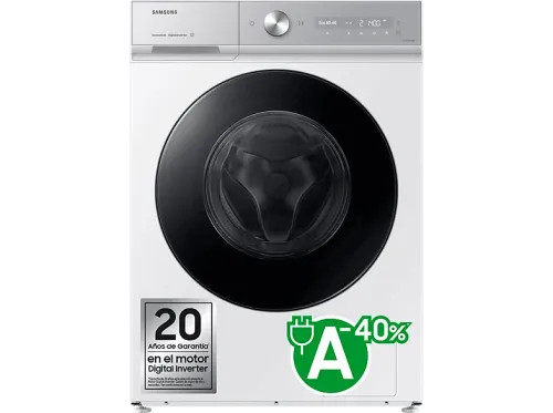 Lavadora carga frontal Samsung WW11DB8B95GHU3 11 kg 1400 rpm Autodosificación QuickDrive™ AI EcoBubble™ Blanco
