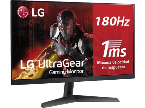 Monitor gaming LG 24GS60F-B 24" Full-HD 1 ms 180 Hz HDMI x1 DisplayPort 1.4 Negro
