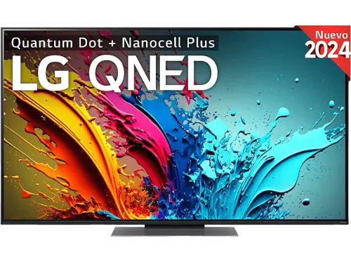 TV QNED 55" LG 55QNED87T6B UHD 4K Procesador Inteligente 4K α8 Smart TV DVB-T2 (H.265) Negro grafito