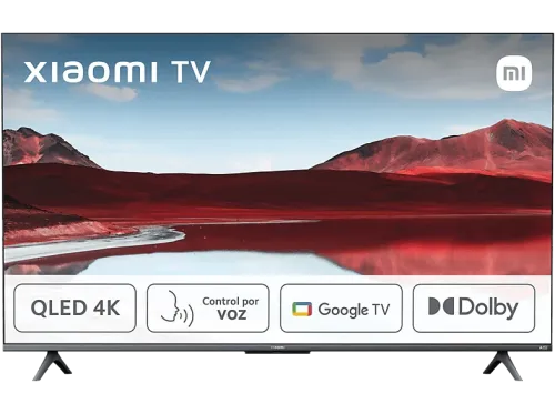 TV QLED 55" Xiaomi A PRO 2025 55 QLED 4K Smart TV (Google TV) Dolby Vision Control por voz Black