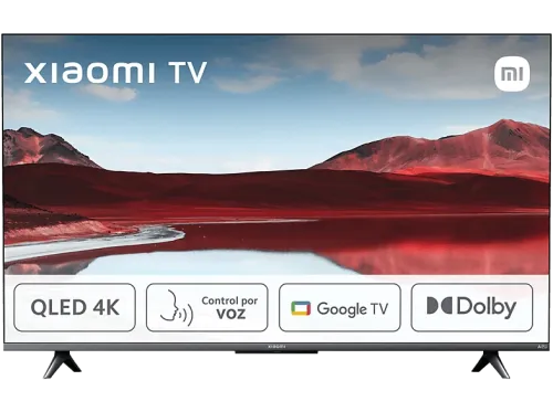 TV QLED 43" Xiaomi A PRO 2025 43 QLED 4K Smart TV (Google TV) Dolby Vision Control por voz Black