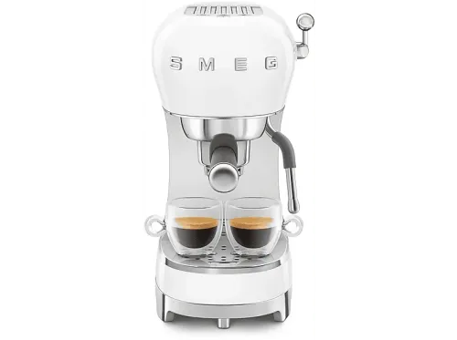 Cafetera express Smeg ECF02WHEU 15 bar 1350 W Compacta Blanco
