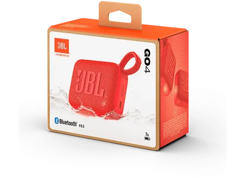 Altavoz inalámbrico JBL Go 4 4.2 W Bluetooth 7 h autonomía Resistente al polvo y agua Rojo