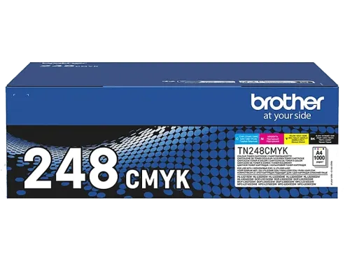 Tóner Brother TN-248VAL Pack 4 1000 páginas cada color Negro cian amarillo magenta