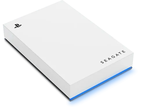 Disco duro externo 5 TB Seagate STLV5000200 Licencia oficial PlayStation USB 3.0 HDD LED azul Blanco