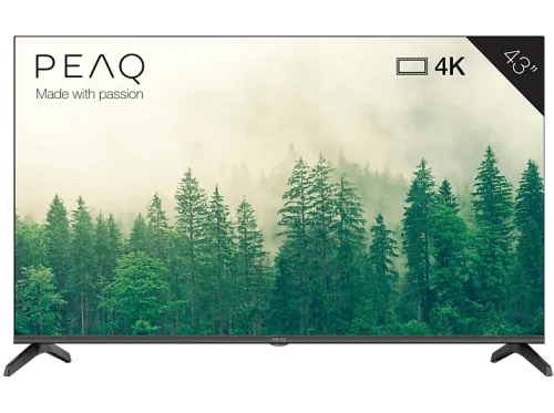 TV DLED 43" Peaq PTV 43GU-5024T UHD 4K Google TV Smart TV Dolby Audio HDR10 Negro