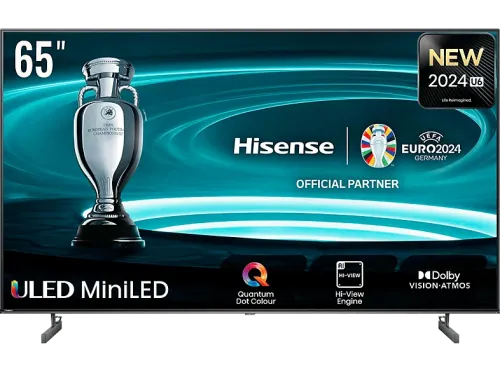 TV Mini LED 65" Hisense 65U6NQ UHD 4K Quad Core/MT9603 Dolby VIsion&Atmos Smart TV Mini LED Game Bar IA Negro