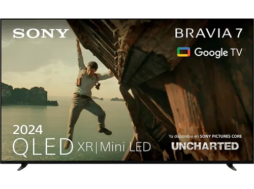 TV QLED 65" Sony Bravia 7 XR | Mini LED 4K HDR Google Smart TV 2024  Gaming PS5 IMAX Dolby Atmos/Vision Chromecast Airplay 120Hz 65XR70