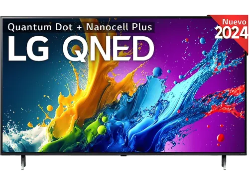 TV QNED 55" LG 55QNED80T6A UHD 4K Procesador Inteligente 4K α5 Smart TV DVB-T2 (H.265) Negro