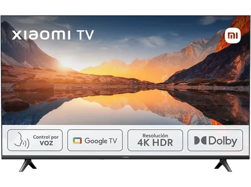 TV LED 43" Xiaomi A 2025 43 HDR 4K Smart TV (Google TV) Dolby Audio DTS Virtual:X Control por voz Black