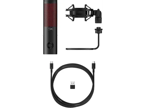 Micrófono HYPERX QuadCast 2 USB Sensor para silenciar Indicadores LED Negro