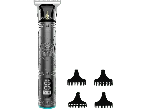 Cortapelos Cecotec Bamba PrecisionCare Samurai 120 min 4 peines 1-4 mm Titanium