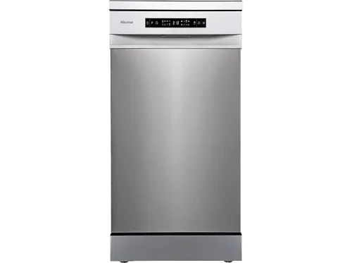 Lavavajillas Hisense HS543D10X 11 servicios 8 programas  44.8 cm Motor Inverter Tercera bandeja Inox