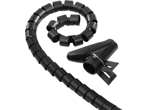 Organizador de cables Hama 00220996 Flexible Universal 20 mm 2,5 m Negro