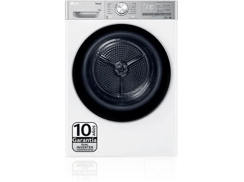 Secadora bomba de calor LG RH10V9AV2WR 10 kg 14 programas Display LED Dual Inverter Compressor™ Eco Hybrid™ Blanco