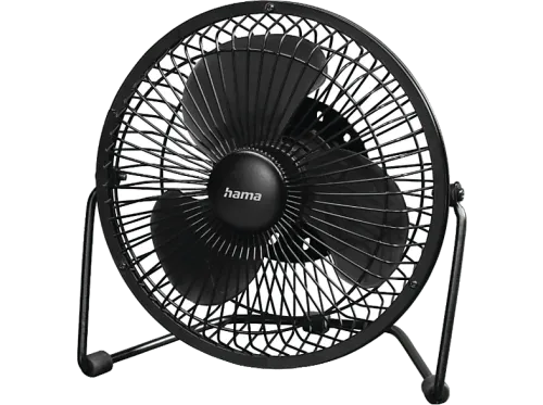 Ventilador de sobremesa Hama 012364 USB 20 cm 2 Niveles Velocidad Negro