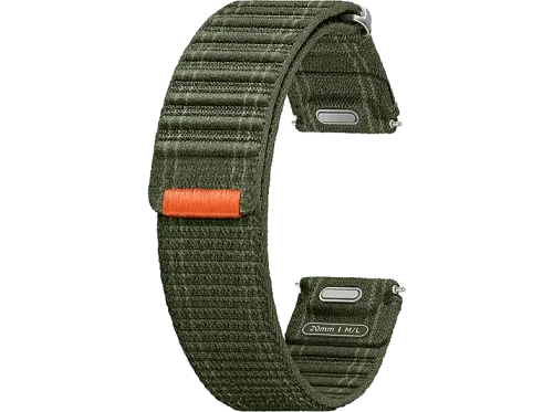 Correa Samsung Fabric Band Para Samsung Galaxy Watch7 Tela y Velcro Fácil ajuste Talla M/L Khaki