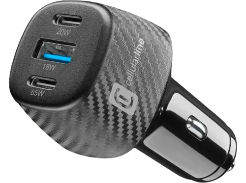 Cargador coche CellularLine CBRUSB3PD103WK 2 Puertos USB-C 1 Puerto USB-A Hasta 103 W Universal Negro