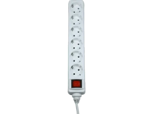 Regleta Hama 69223783 6 Enchufes Con Contacto a Tierra Interruptor On/Off Blanco