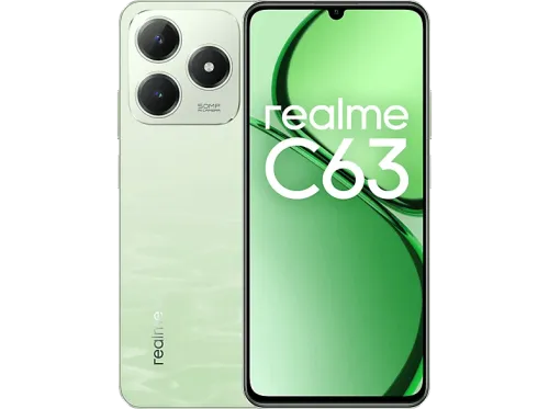 Móvil realme C63 Verde 256 GB 8 GB RAM 6.74" IPS 90 Hz UNISOC T612 5000 mAh Carga rápida 45W Android