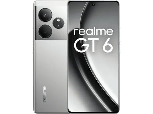 Móvil realme GT6 Fluid Silver 512 GB 16 GB RAM 6.78" FHD+ HDR 10+ Qualcomm® Adreno™ 735 5500 mAh Android
