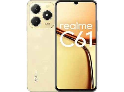 Móvil realme C61 Sparkle Gold 256 GB 6 GB RAM 6.74 " LCD HD+ 90 Hz UNISOC T612 5000 mAh Android