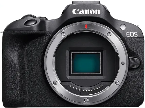 Cámara EVIL Canon EOS R100 + Objetivo RF-S 18-45mm + SD 32GB + Trípode Gorill 24.1 megapíxel 7.5 cm Wi-Fi Negro