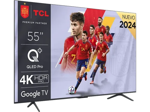 TV QLED 55" TCL 55C655 UHD 4K AiPQ PRO QLEDPRO Dolby Vision y Atmos HDR10+ Negro