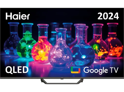 TV QLED 55" Haier S80E Series H55S80EUX Smart TV (Google TV) HDR 4K Direct LED Dolby Audio Dbx-tv Negro
