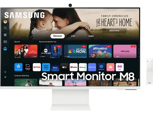 Monitor Samsung Smart M8 LS32DM801UUXEN 32" UHD 4K 4 ms 60 Hz WiFi Bluetooth Blanco
