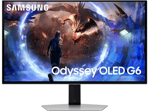 Monitor gaming Samsung Odyssey OLED G6  LS27DG602SUXEN 27" QHD 0.03ms Max 360Hz FreeSync Premium Pro Silver
