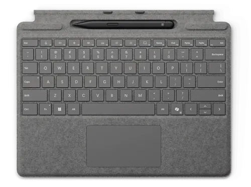 Teclado Microsoft para Surface Pro con Slim Pen Platino