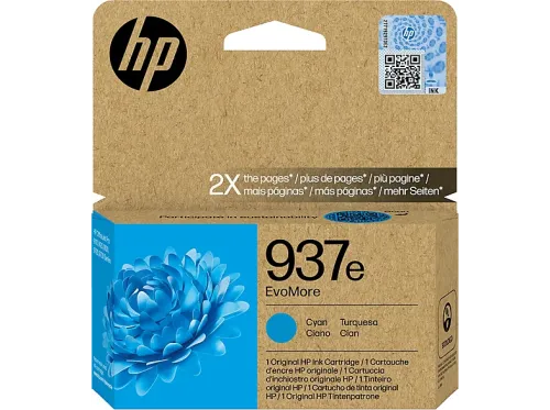 Cartucho de Tinta Original HP EvoMore 937e cian
