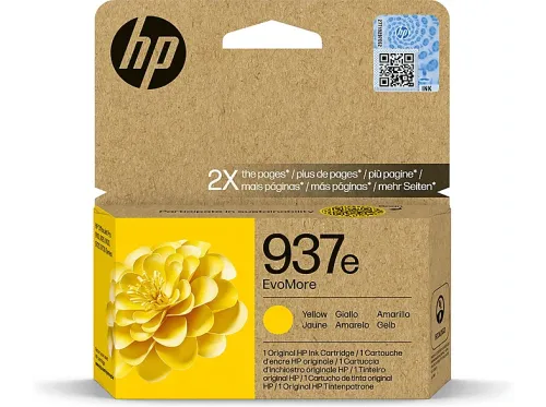 Cartucho de Tinta Original HP EvoMore 937e amarilla