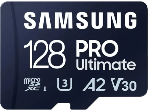 Tarjeta Micro SDXC Samsung PRO Ultimate UHS-I  128GB Hasta 200 MB/s U3 V30 Azul