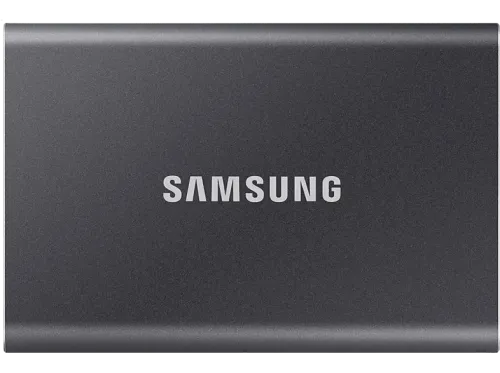 Disco duro externo 2 TB Samsung T7 MU-PC2T0T/WW SSD Hasta 1050 MB/s USB 3.2 Gen 2 (10Gbps) Gris
