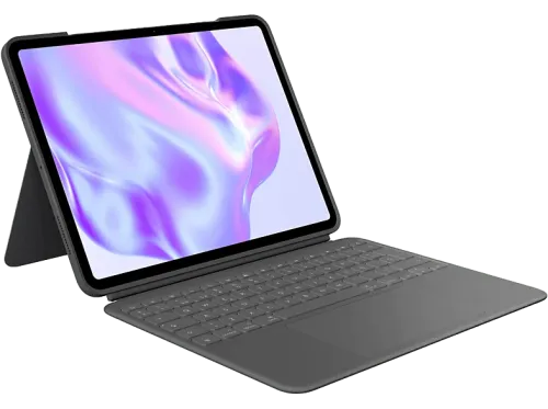 Funda con teclado Logitech Combo Touch iPad Pro 13 inch Retroiluminación Accesos directos Teclado extraíble 4 modos de uso Trackpad Negro