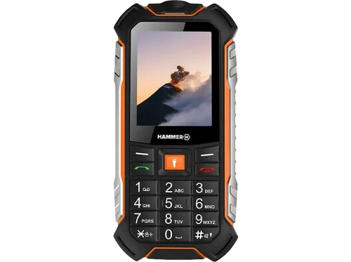 Móvil Hammer Boost 2,4/4G LTE/256GB/IP68 Pantalla 2.4" Resistente al agua Con cámara Negro