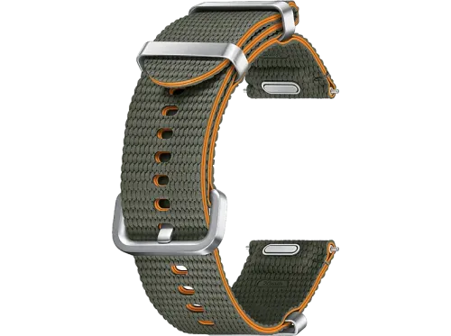 Correa Samsung Nato Band Para Samsung Galaxy Watch7 Cierre clásico Talla S/M Khaki/Orange