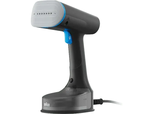 Plancha de vapor vertical Braun QuickStyle 5 GS5031BL 1200 W 150 ml Calentamiento rápido Vapor 25g/min Negro Azul