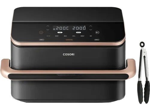 Freidora de aire Cosori Dual Blaze TwinFry Chef Edition 2800 W Temporizador 1 min 48h 6 Programas en 1 WiFi Negro