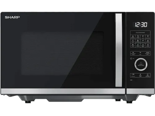 Microondas con grill Sharp YC-QG254AE-B 900 W 10 Niveles de Potencia 25 l Control Semidigital Sin Plato Giratorio Negro