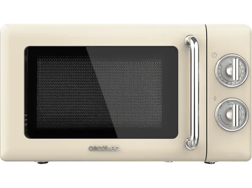 Microondas con grill Cecotec ProClean 3110 Retro 700 W 6 niveles Luz interior 20 l Beige