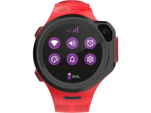 Smartwatch infantil Elari KidPhone 4GR M GPS Pantalla táctil Nano SIM Cámara 2 MP Rojo