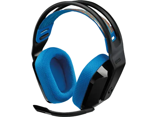 Auriculares gaming Logitech G G535 Lightspeed Bluetooth 33h de uso Micrófono volteable para silenciar Ecualizador personalizable Negro