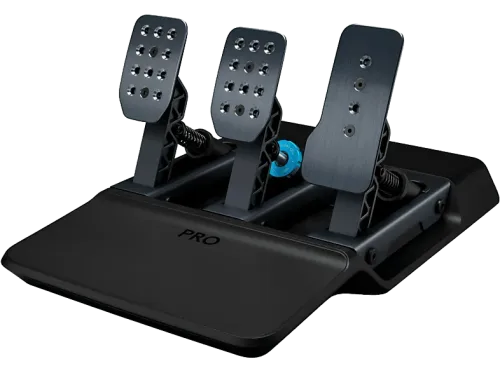Volante Pedales Pro Racing Logitech G PS/PC/Xbox Freno de celda de carga Personalizable Resortes intercambiables Pedales extraíbles Negro