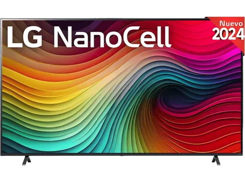 TV LED 86" LG 86NANO81T6A UHD 4K Procesador Inteligente 4K α8 Smart TV DVB-T2 (H.265) Negro